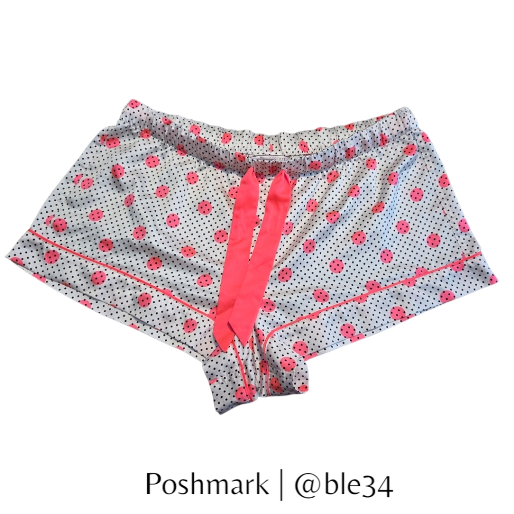 Victoria's Secret Polka Dot Sleep Shorts w/ Pink Accents - Medium